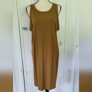 A New Day Pull-on Cotton Stretch Tank Shirt Dress